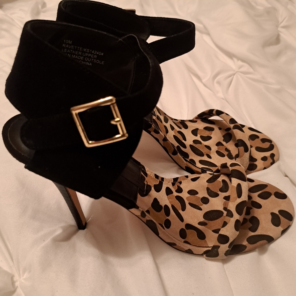 Kensie Leopard Print Heels